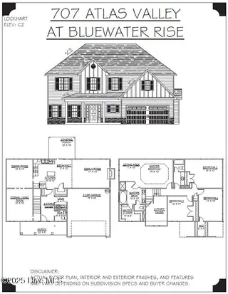 4025 Bluewater Boulevard, New Bern, NC 28562 – photo 24: Elevation and Floor Plan