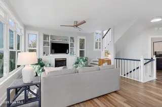 6612 Ocean Drive, Emerald Isle, NC 28594 – photo 5: Living room with ocean views