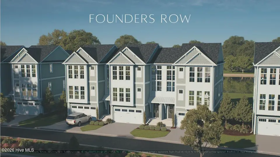 3107 St James Drive SE, Southport, NC 28461 — 4-bedroom townhome in St James, Southport, NC, photo 1 of 9: Front Elevation -- Founders Row