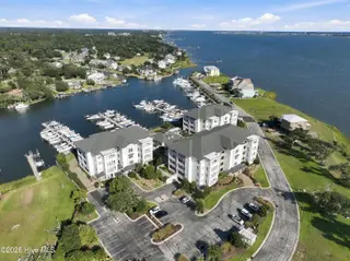 150 Lands End Court A42, Morehead City, NC 28557 — 3-bedroom condo in The Shores at Spooners Creek, Morehead City, NC, photo 5 of 50: Aerial View