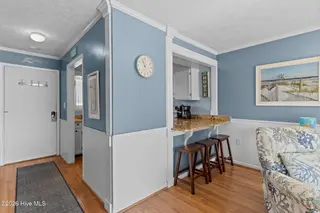 1000 Caswell Beach Road Apt. 806, Oak Island, NC 28465 — 2-bedroom condo in Oak Island Bch Villa, Oak Island, NC, photo 9 of 56: Hall Entry