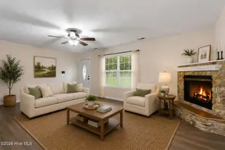 902 Gum Branch Court, Havelock, NC 28532 – photo 6: Virtually Staged Living Room