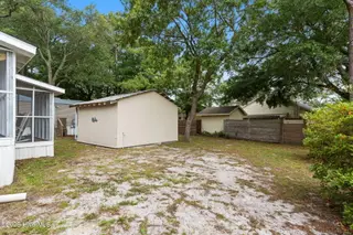 7203 Banner Street SW, Ocean Isle Beach, NC 28469 — 3-bedroom manufactured home in Seaside Heights, Ocean Isle Beach, NC, photo 24 of 38: Back