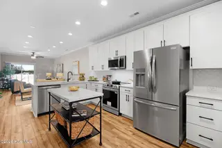 235 Cline Way Unit 107, Beaufort, NC 28516 – photo 4: Open Concept Kitchen Living Dining Area