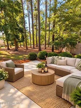 2018 Fairways West Drive, New Bern, NC 28562 — 3-bedroom home in Greenbrier, New Bern, NC, photo 13 of 13: Patio