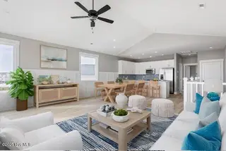 753 N Topsail Drive, Surf City, NC 28445 – photo 19: Dune Ridge LR, Kitchen, DR