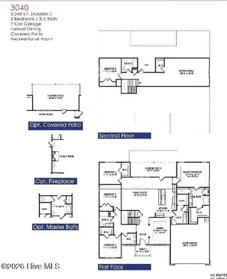103 Seashore Street, Grimesland, NC 27837 – photo 2: 3040 floor plan
