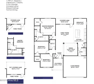 3030 Boverie Street SW, Shallotte, NC 28470 — 3-bedroom home in Rutledge, Shallotte, NC, photo 4 of 26: 1709 floor plan