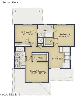 616 Chambers Drive, Southern Pines, NC 28387 – photo 5: Second Floor Cutsheet - MLS