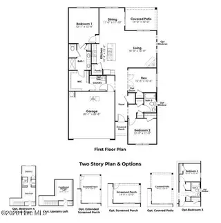 645 Bushy Trail Loop SW, Supply, NC 28462 — 3-bedroom home in Fox Run, Supply, NC, photo 2 of 24: Bristol floorplan with 2nd floor layout