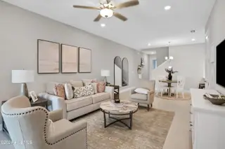349 Parkington Lane 95a, Ocean Isle Beach, NC 28469 — 3-bedroom townhome in The Villas at Seaside, Ocean Isle Beach, NC, photo 3 of 22: fam-dining rm