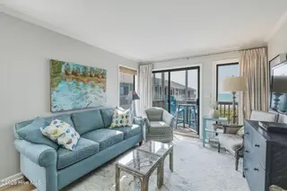 2111 W Fort Macon Road 313 Dunescape, Atlantic Beach, NC 28512 – photo 12: Living room with ocean views