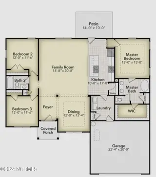156 Seashore Street, Grimesland, NC 27837 – photo 2: 1826 Floor Plan (SP 067)