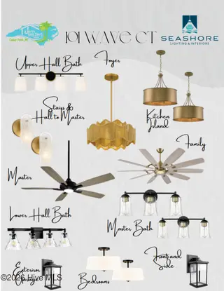 101 Wave Court, Newport, NC 28570 – photo 18: Lighting Selections for 101 Wave Court