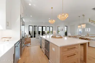 216 Radio Island Road, Morehead City, NC 28557 — 4-bedroom home in Tide Lines, Morehead City, NC, photo 9 of 56: Gourmet Kitchen w/ Large Island