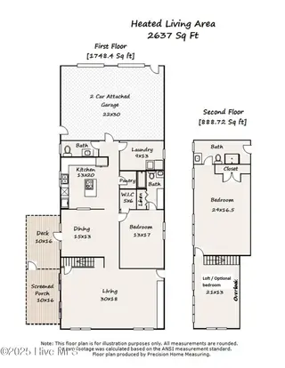 2928 John T Holden Road SW, Supply, NC 28462 — 3-bedroom home, Supply, NC, photo 8 of 61: FLOOR PLAN