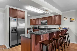 1505 Salter Path Road 304, Indian Beach, NC 28512 — 2-bedroom condo in Summer Winds Condominiums, Indian Beach, NC, photo 9 of 53: Kitchen