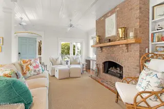 2108 Shepard Street, Morehead City, NC 28557 – photo 4: Stunning brick fireplace in living room