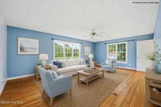 957 Becton Road, Havelock, NC 28532 – photo 11: Family Room - Virtually Staged