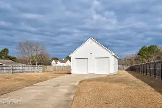 6574 Leigh Road, Rocky Mount, NC 27803 — 3-bedroom home in Williams Farm, Rocky Mount, NC, photo 4 of 30: Double Detached Garage