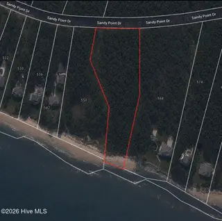 558 Sandy Point Drive, Beaufort, NC 28516 – photo 23: Property outline