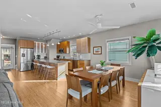 7403 E Beach Drive, Oak Island, NC 28465 – photo 11: Dining Area with Kitchen View