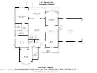 1961 Gastonia Road, Southport, NC 28461 — 3-bedroom home in Boiling Spring Lakes, Southport, NC, photo 5 of 25: mls-Floorplan-1961 Gastonia Rd