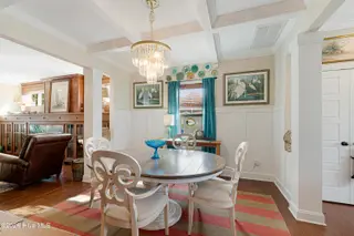 301 Hedrick Street, Beaufort, NC 28516 – photo 12: Open dining with coffered ceiling