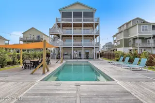 3713 Island Drive, North Topsail Beach, NC 28460 – photo 10: Backyard with pool
