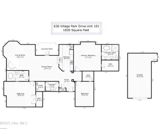 636 Village Park Drive 101, Wilmington, NC 28405 – photo 4: Floor Plan