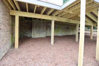 116 Shagbark Court, West End, NC 27376 – photo 17: View under Newer Trex Deck