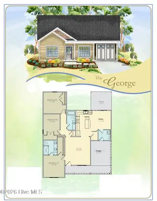 306 E Norwayne Alumni Way, Fremont, NC 27830 – photo 2: George 1 Car Floor Plan