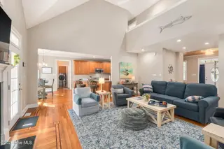 165 Cedar Lane, Newport, NC 28570 — 3-bedroom home in Gull Harbor, Newport, NC, photo 4 of 48: Open Living & Dining Area