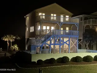 275 Ocean Boulevard E, Holden Beach, NC 28462 – photo 2: Pool Area at Night