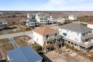 3802 Island Drive, North Topsail Beach, NC 28460 – photo 7: Overhead view - Facing ICW