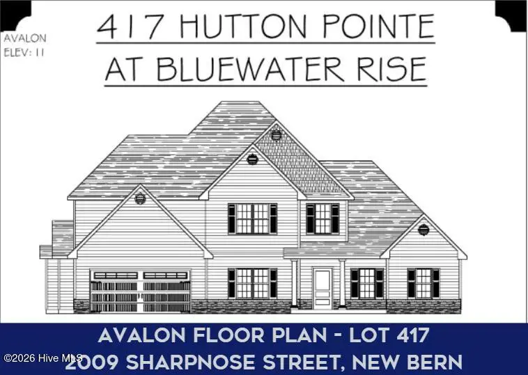 2009 Sharpnose Street, New Bern, NC 28562 – photo 1 of 13: Avalon 417-HP Elevation