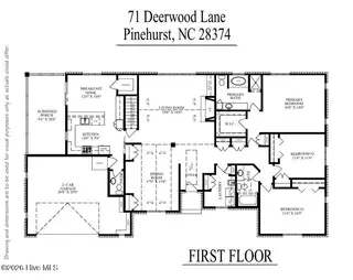 71 Deerwood Lane, Pinehurst, NC 28374 – photo 6: Floor plan - main level