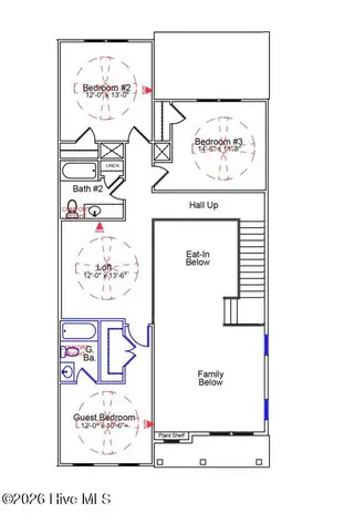 1218 Sunwater Terrace, Leland, NC 28451 — 4-bedroom townhome in Grand Park, Leland, NC, photo 3 of 49: 187 2nd floor
