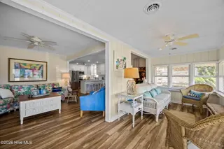 510 W Bogue Boulevard, Atlantic Beach, NC 28512 – photo 5: sunporch entry to living room