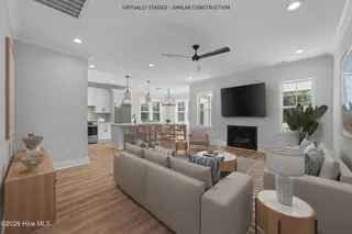 120 Pine View Boulevard, Beaufort, NC 28516 – photo 4: Virtually Staged Great Room