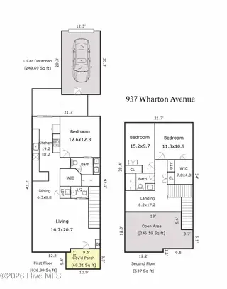 937 Wharton Avenue, Wilmington, NC 28412 – photo 3: 937 Wharton Sketch_Page_1