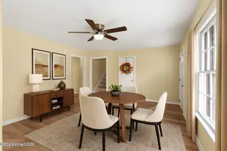 406 Carole Drive, Jacksonville, NC 28540 — 3-bedroom home in Pine Forest Acres, Jacksonville, NC, photo 7 of 42: staged-Carole Living Room-contemporary