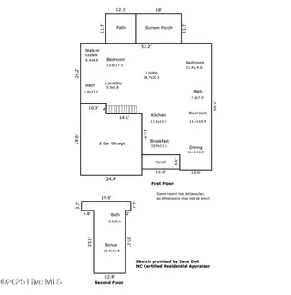 303 Deerfield Drive, New Bern, NC 28562 — 3-bedroom home in Deerfield, New Bern, NC, photo 6 of 53: 303 Deerfield Drive