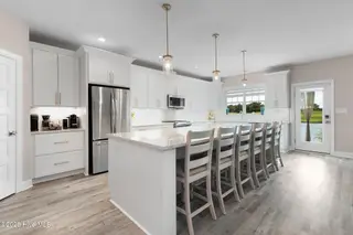 212 Taylorwood Drive, Beaufort, NC 28516 – photo 3: Modern kitchen w/ massive island