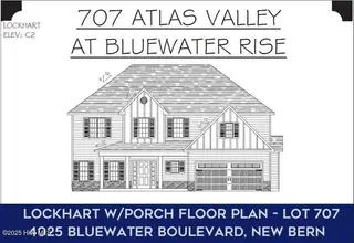 4025 Bluewater Boulevard, New Bern, NC 28562 – photo 21: LOCKHART WITH PORCH ELEVATION