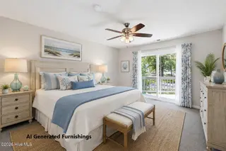 7601 Windward Drive, New Bern, NC 28560 – photo 20: Master Bedroom with AI Generated Furnish