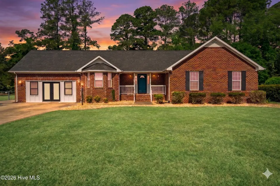 1813 Oberry Center Road, Goldsboro, NC 27530 – photo 1 of 49: Twilight Picture-Virtual sky and grass