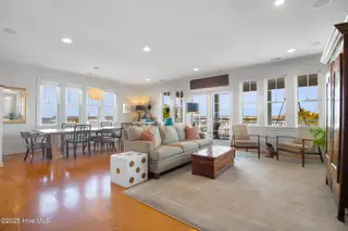 301 Old Causeway Road, Atlantic Beach, NC 28512 – photo 12: Living room w AB bridge views
