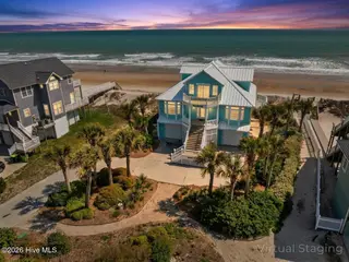 1070 New River Inlet Road, North Topsail Beach, NC 28460 – photo 3: 1-web-or-mls-Twilight Aerial