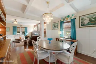 301 Hedrick Street, Beaufort, NC 28516 – photo 13: Open dining with coffered ceiling